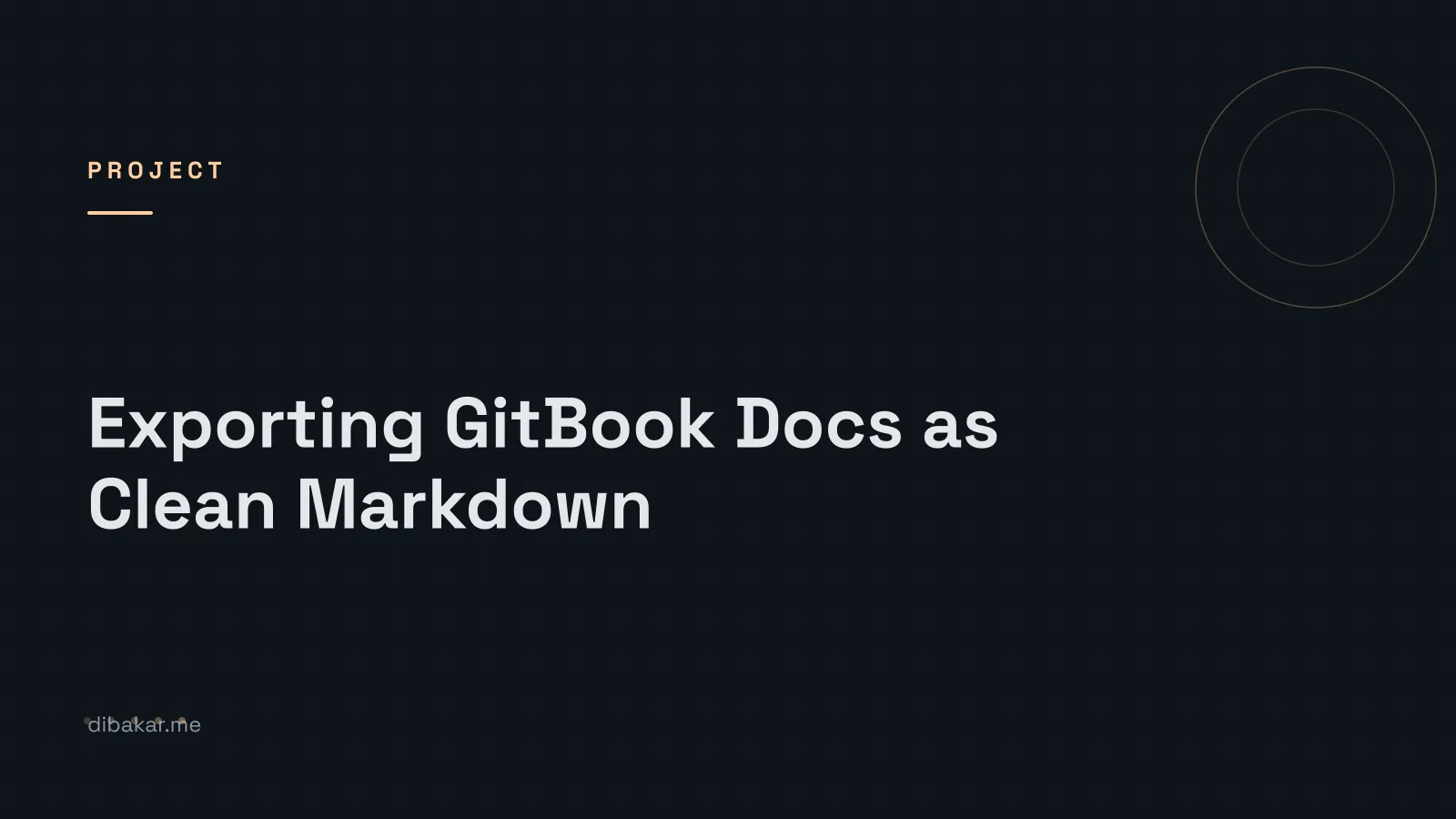 Article cover: Exporting GitBook Docs as Clean Markdown with Rust